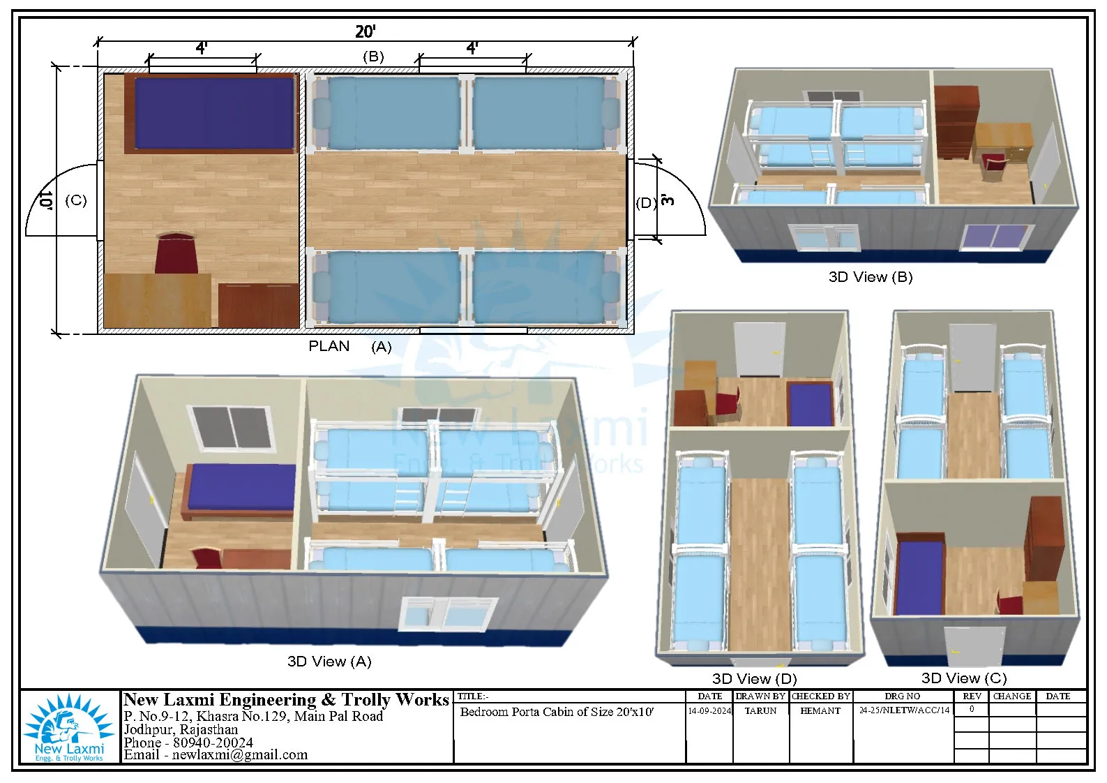 Office Cabin Layout